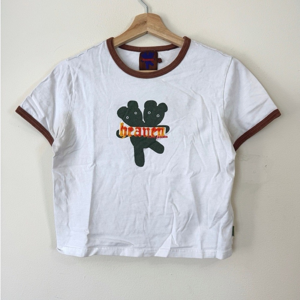 Women's Marc Jacobs Heaven Graphic Art‎ White Tee Shirt - Large